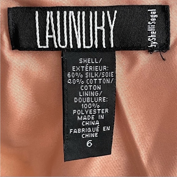 Rare Vintage Laundry by Shelli Segal Silk Paisley Halter Dress (Sz 6) - Picture 5 of 5